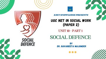 LEARN UNIT 10: Part 1: Social Defense: Weekly LIVE Session on UGC NET in Social Work