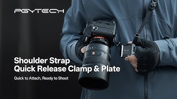 Introducing PGYTECH Shoulder Strap Quick Release Clamp & Plate | Quick to attach, ready to shoot!