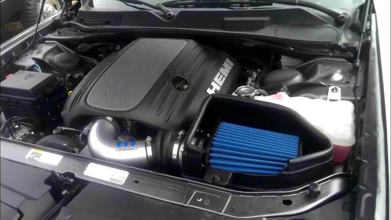 Dodge Challenger R/T Mopar Cold Air Intake (with exhaust test) YouTube