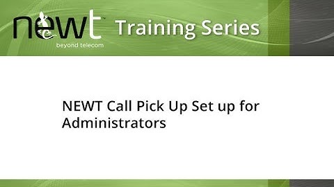 How an Administrator can set up Call Pickup Groups