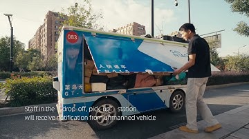 Cainiao unmanned delivery vehicle: a real use case in action