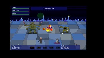 Unity 2D Demonstration - Battle System (Game:  Daisy Goes to the Moon)