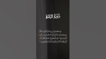 سورة البقرة من اية 23 الى 24💗