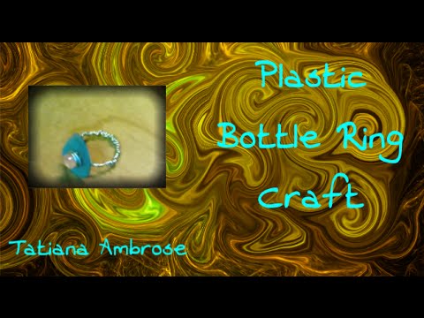 DIY Plastic Bottle Ring How To Tutorial: Recycled Jewelry Crafts 