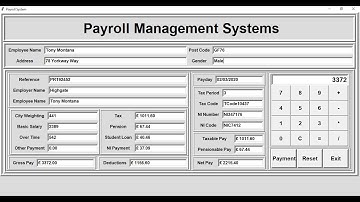 Overview of an Advanced Payroll Management System with Calculator in Python