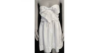 Olivia Bis (Bis & Beau) White Strapless Mini Size S - M