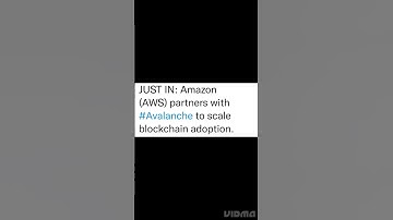 Amazon AWS and Avalanche partnership for blockchain adoption #Blockchain#AWS#Avalanche 👍🎯