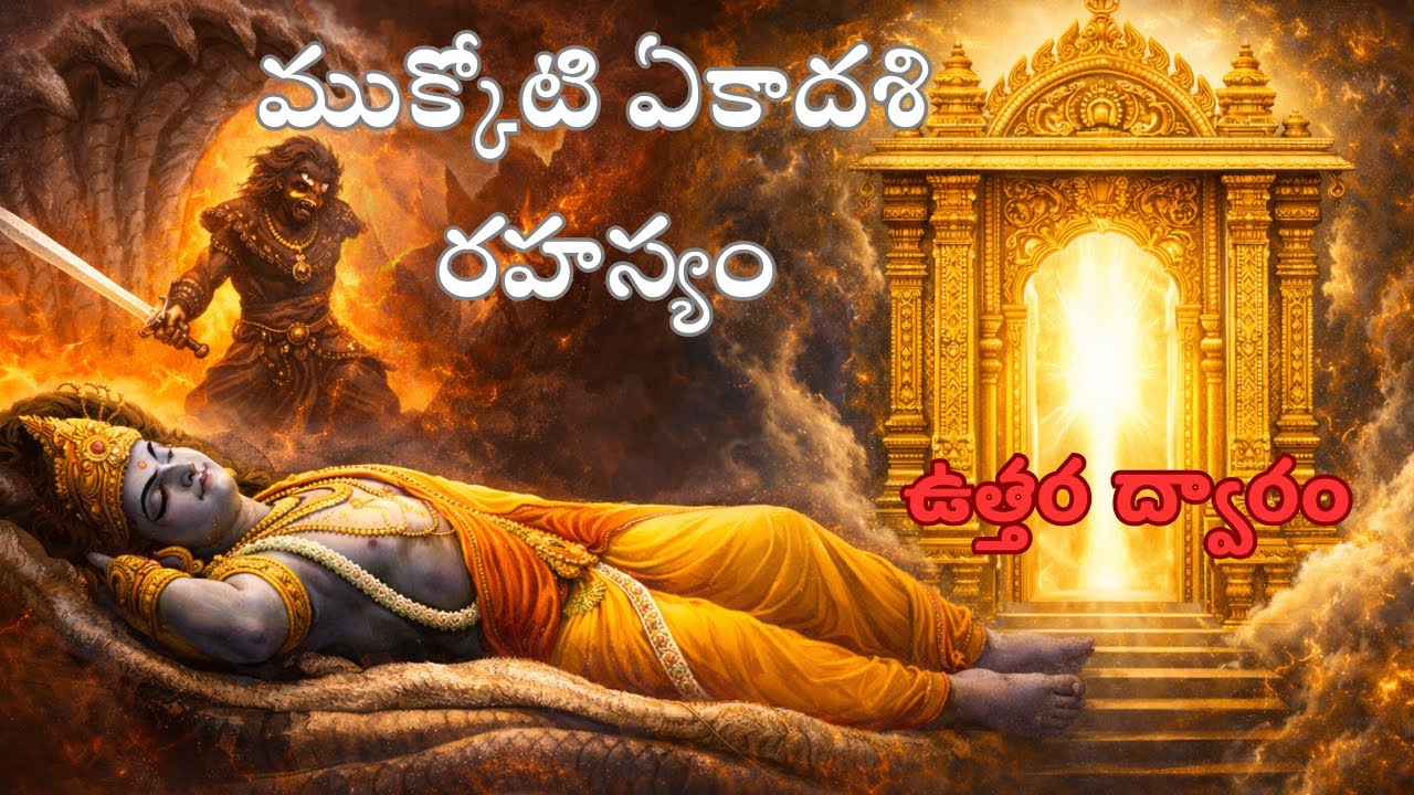 ఉత్తర ద్వారం ఒక్కరోజే ఎందుకు తెరుస్తారు? | ముక్కోటి ఏకాదశి రహస్యం | Charitra Sanchari