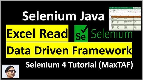 Selenium Java Excel Read | Selenium Data Driven Framework using Java - Selenium Read Data from Excel
