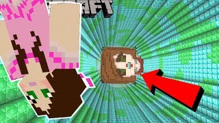 Minecraft: DROPPING INTO A GIRLS MOUTH!!! - DROPPER TROUBLE - Custom Map