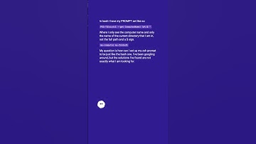 Zsh prompt with current working directory #shorts