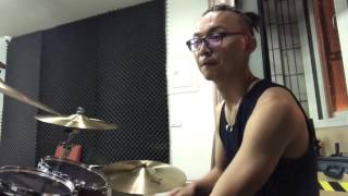 Video thumbnail of "靜靜的。drum cover 蝌蚪"