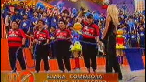 Eliana 10 Anos na Record - Homenagem do Chiquinho