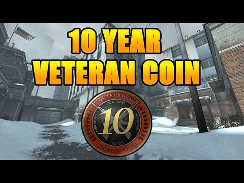 CSGO 10 YEAR VETERAN COIN