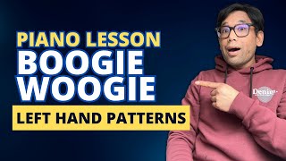 Boogie Woogie Lesson : Left hand patterns chords