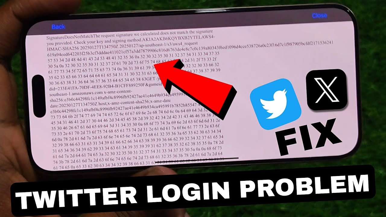 Signature Does Not Match Problem in bgmi ios || Bgmi Twitter Login ...