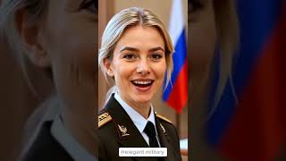 🎖️🪖A Beautiful Female Soldier Singing KATYUSHA (Russian Folk Song)#shorts