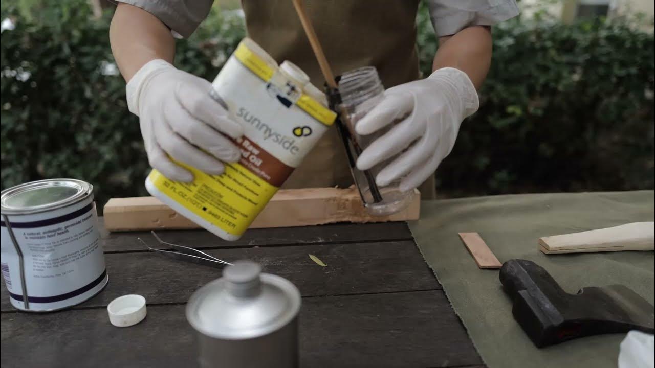 Pine Tar and Linseed Oil for My New Finished Handle of Billnas 1211