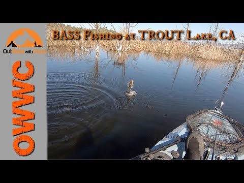 Bass Fishing at Trout Lake, CA