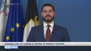 Diskussjonijiet dwar il-ħatra ta' Miriam Hayman