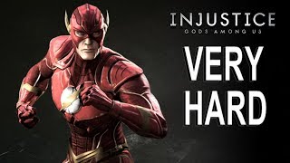 Injustice Gods Among Us - The Flash Classic Battles (VERY HARD) NO MATCHES LOST