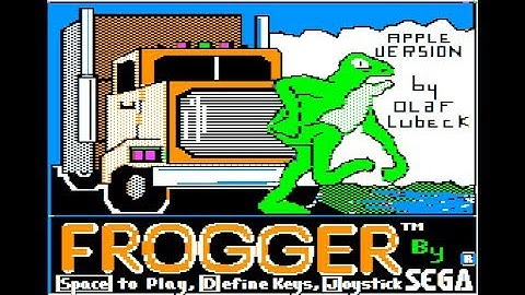 Frogger disk drive sound (Apple II - Sega)