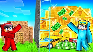 Nico vs Cash BILLIONAIRE House Battle In Minecraft!