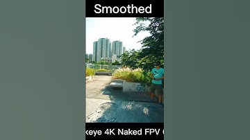Smoothed works great! Hawkeye 4K Naked FPV cam with gyro data for gyroflow smoothed