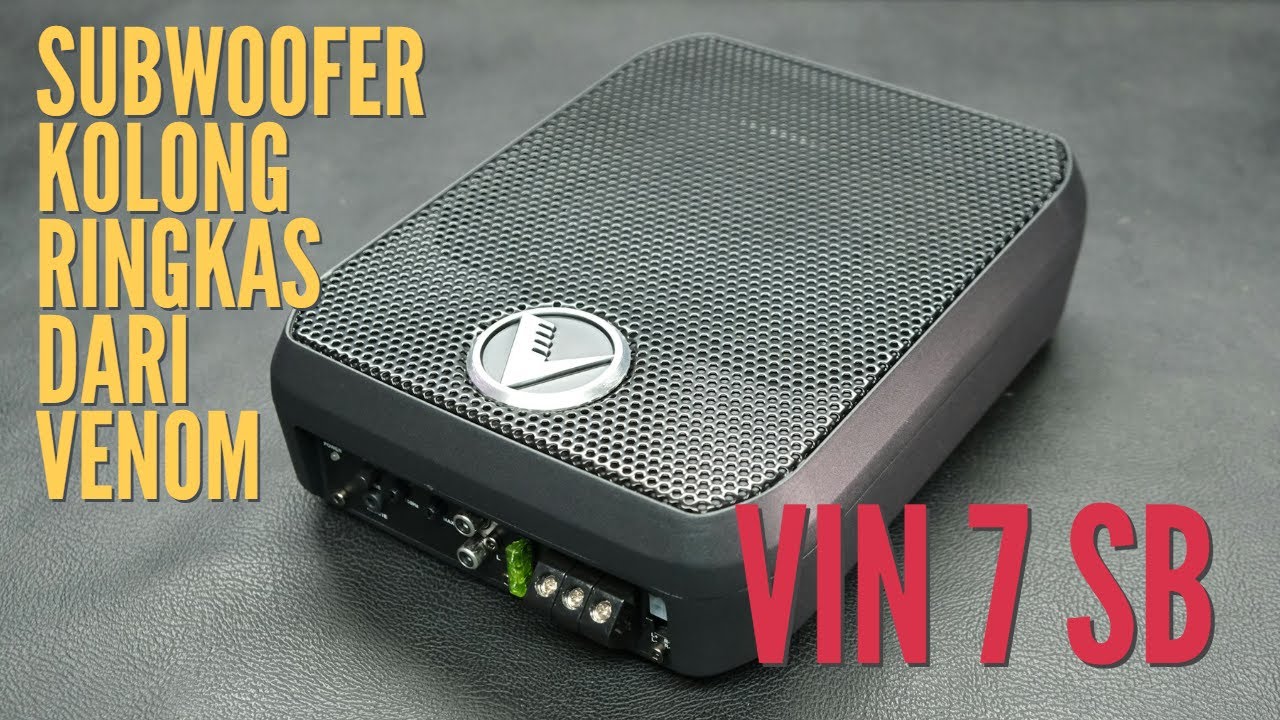 Subwoofer Kolong Ringkas Venom Inverno VIN 7 SB Upgrade Bass Audio Mobil Hasil Maksimal Irit Tempat