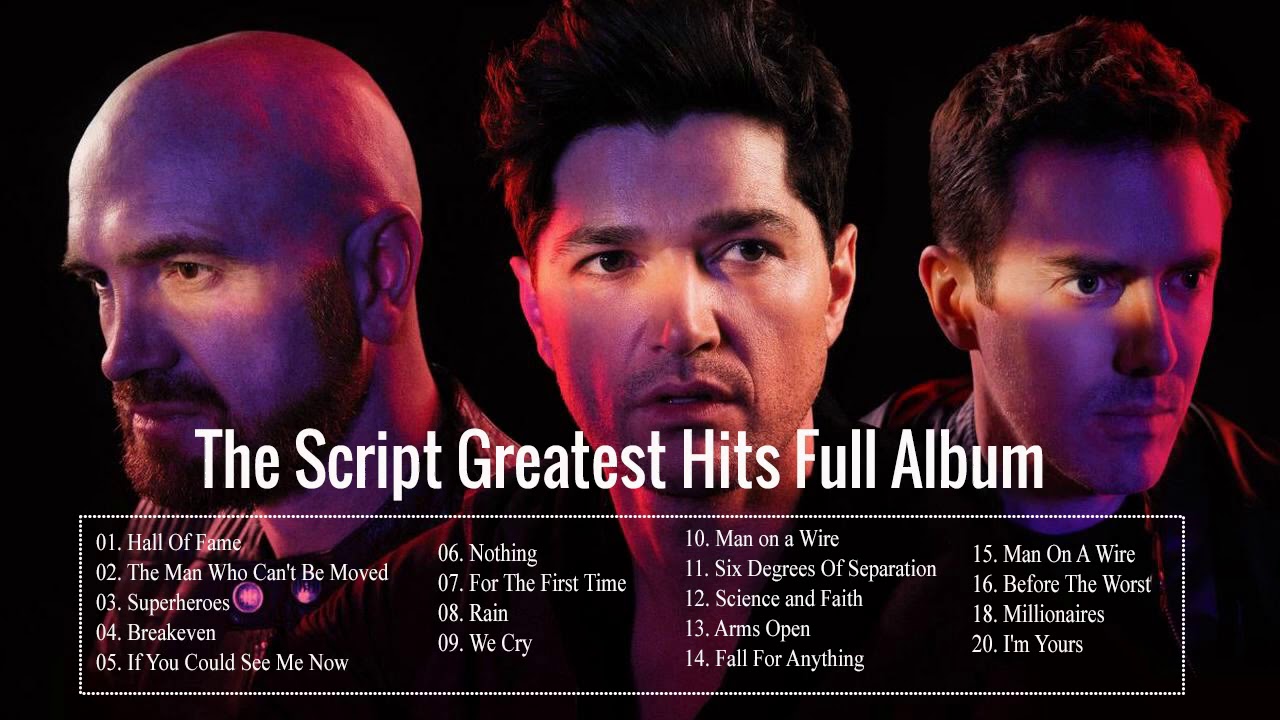 the script greatest hits tour songs