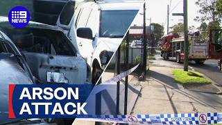 Cars Destroyed In Late Night Arson Attack 9 News Australia