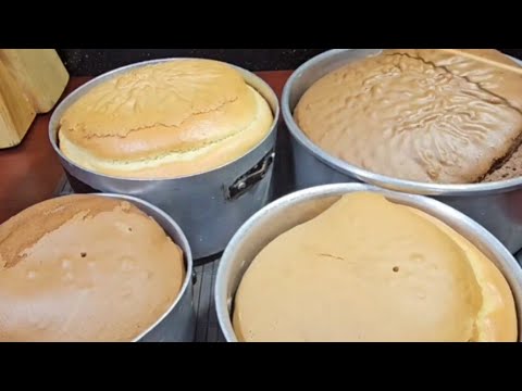 كل اللى عايزة تعرفيه عن الكيك بالاسبونج الجاهز ومقاس القوالب ومقدار الكيك وحاجات تانية كتيرة