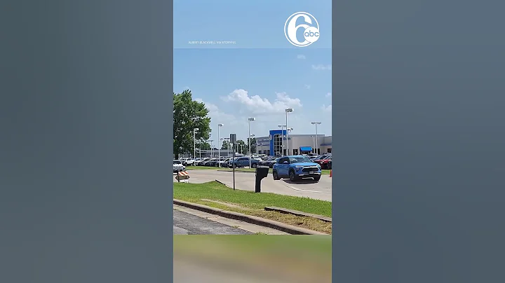 Road buckles due to heat wave, sending car airborne