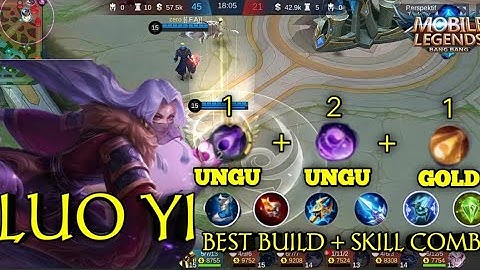 Skill combo Luo Yi + Best Build ( Gameplay ) | Mobile Legend Bang abng