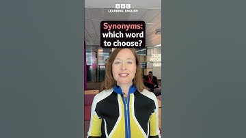 Synonyms: which word to choose?