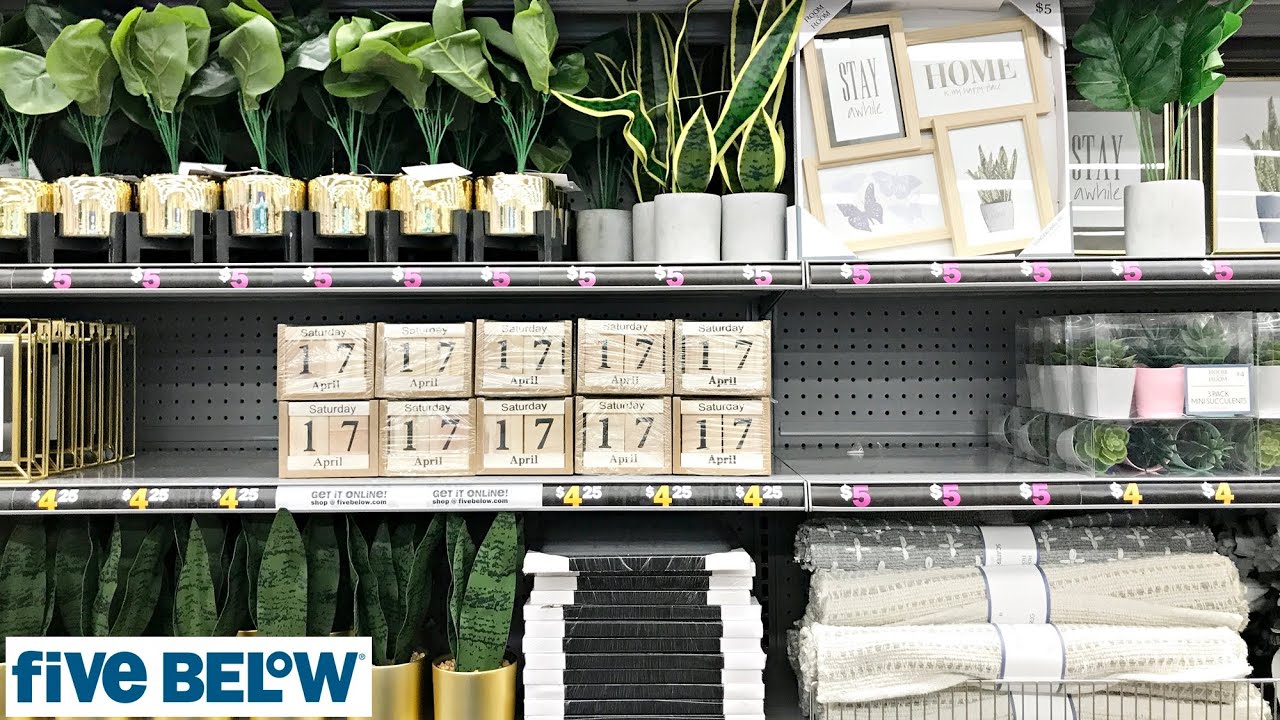 FIVE BELOW ROOM DECOR SHOP WITH ME! NEW HOME DECOR 2020 - YouTube