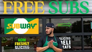 FIRED FROM SUBWAY!! (gave to many free subs)