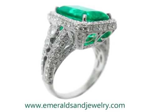 Genuine Emerald Rings for Sale Real Colombian Emeralds