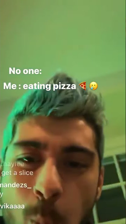 Zayn’s ig live