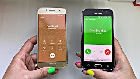 Samsung Galaxy A3 2017 vs Samsung Galaxy J1 2016 / Incoming & outgoing & call on hold