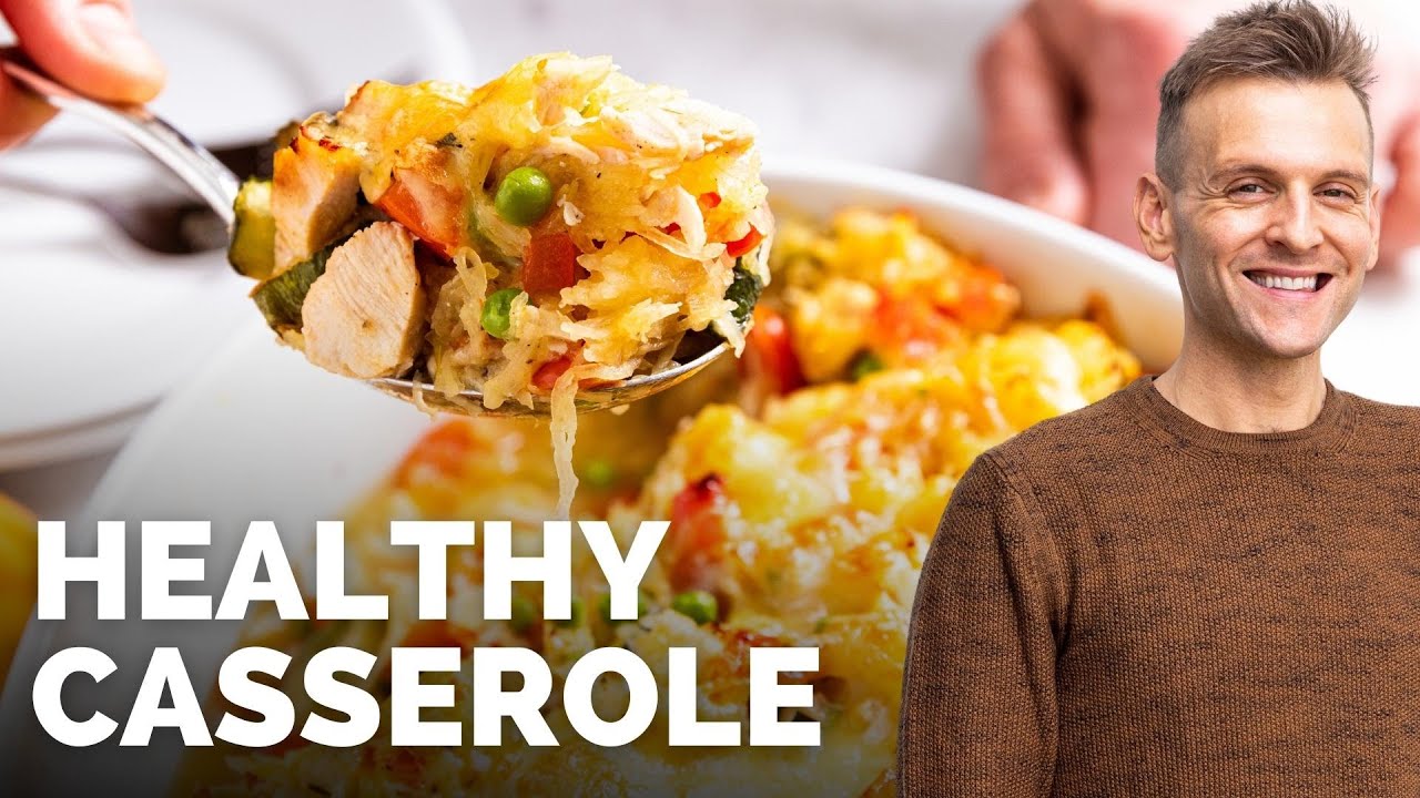 Spaghetti Squash Chicken Casserole - YouTube