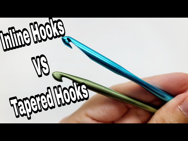 Inline Crochet Hooks VS Tapered Crochet Hooks 