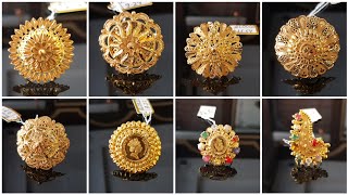 Party wear gold ring designs sale