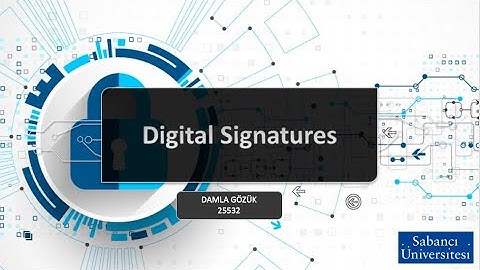 Digital Signatures