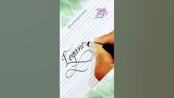 Loganathan ❤️ Name Art in Cursive Handwriting #nameart #handwriting #cursivewriting #calligraphy