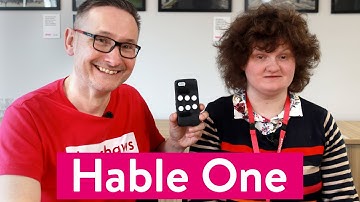 Hable One | The easiest braille keyboard for your smartphone | Henshaws Knowledge Village