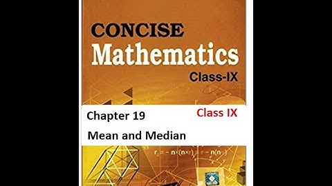 Class 9 Mean and Median Ex 19B