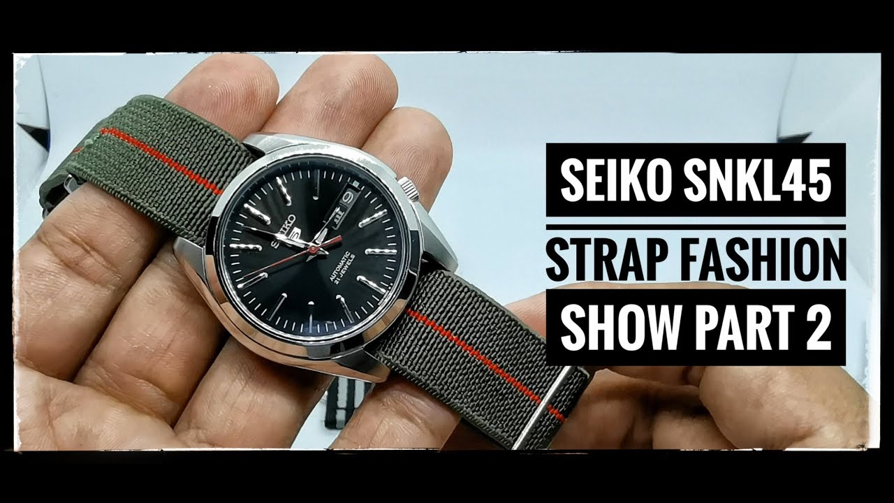 5 Best Straps for Seiko 5 SNKL45: Part 2 #seiko5 - YouTube