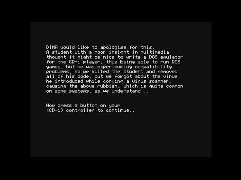 DOS commandline joke in Family Games II - Junkfood Jive (Philips CD-i)