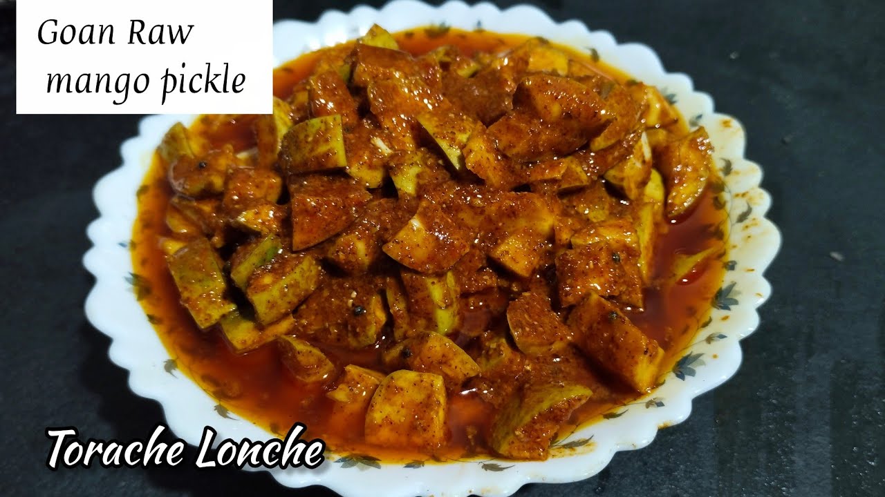 Goan Raw Mango pickle ll Traditional Torache Lonche ll Goan Style Miskut Recipe